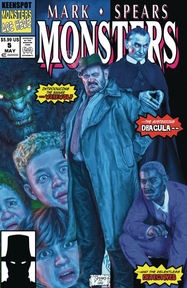 MARK SPEARS MONSTERS #5 Mark Spears New Mutants #98 Homage cover D with card