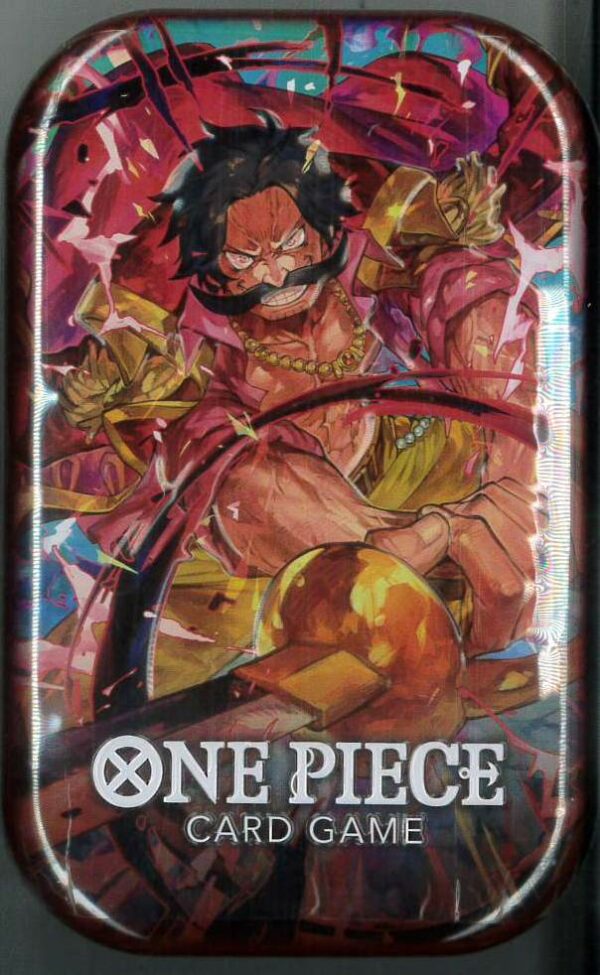 ONE PIECE CCG: TIN PACK #2: 2 packs OP-10/1 DON card (Gold D. Roger Tin)