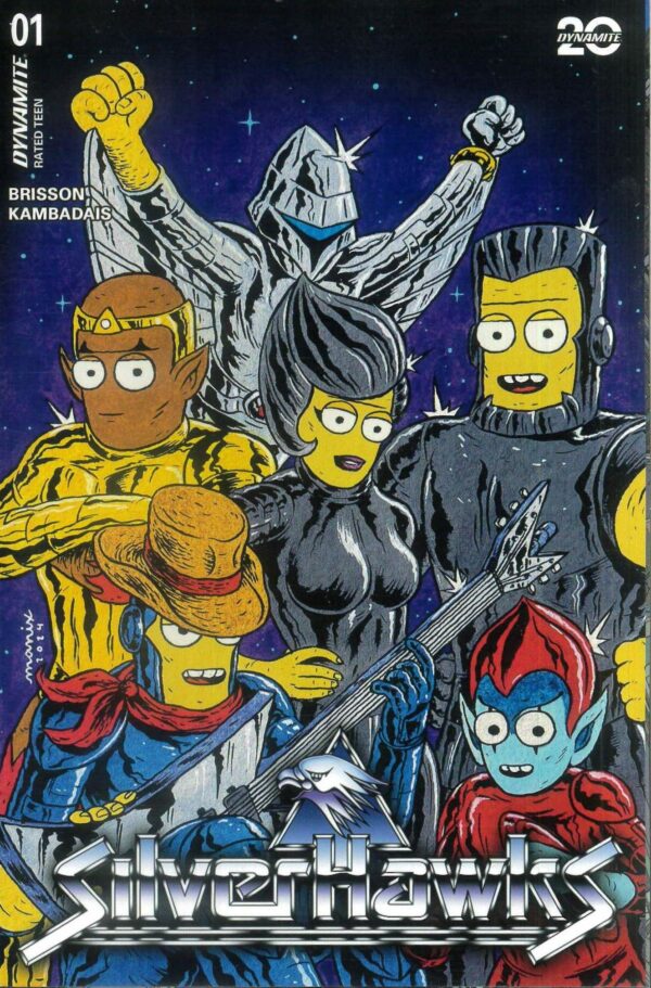 SILVERHAWKS #1: Manix cover H
