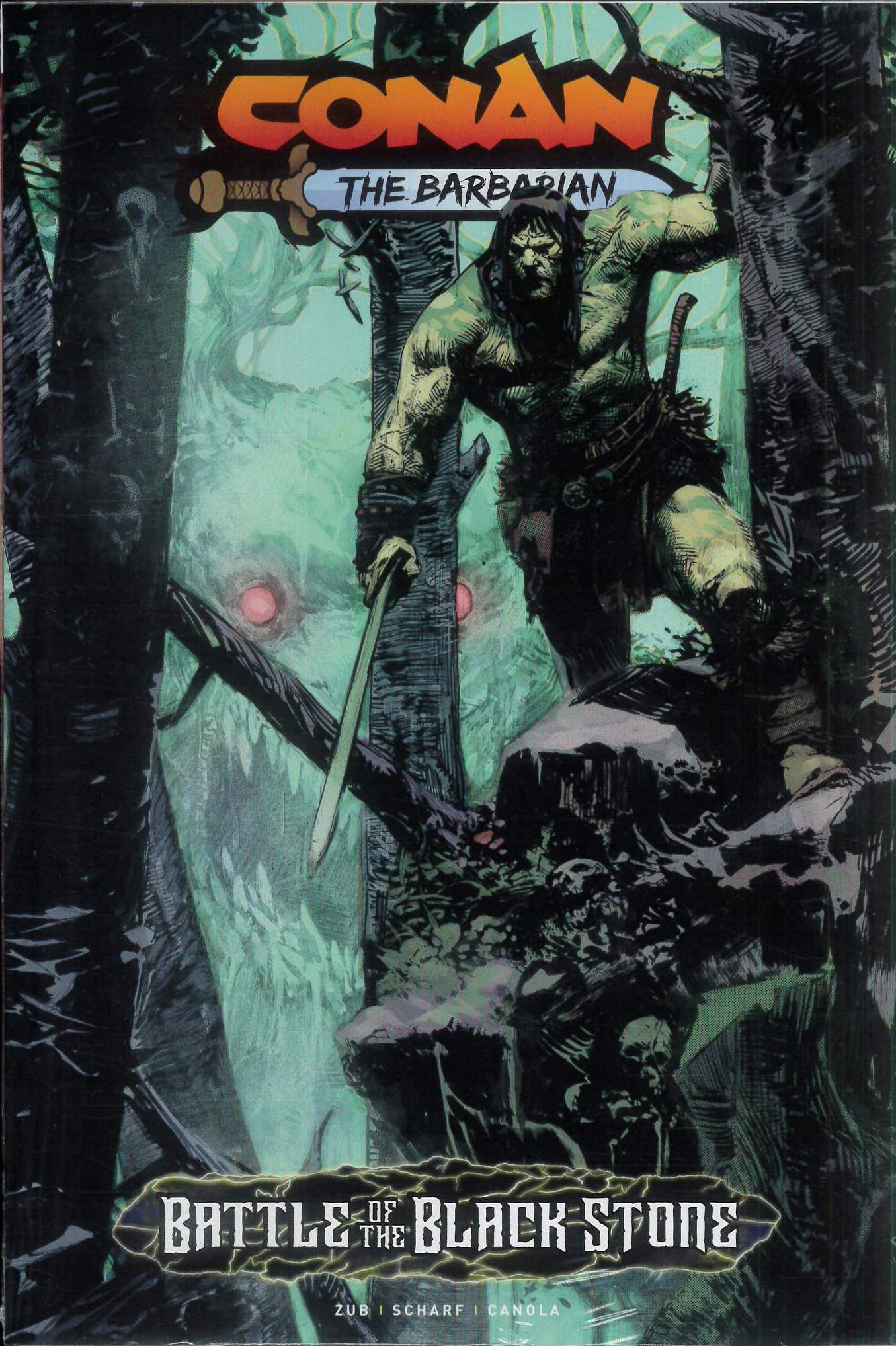 CONAN THE BARBARIAN TP: BATTLE OF THE BLACKSTONE #1: Geraldo Zaffino cover CONAN THE BARBARIAN TP: BATTLE OF THE BLACKSTONE #1: Geraldo Zaffino cover