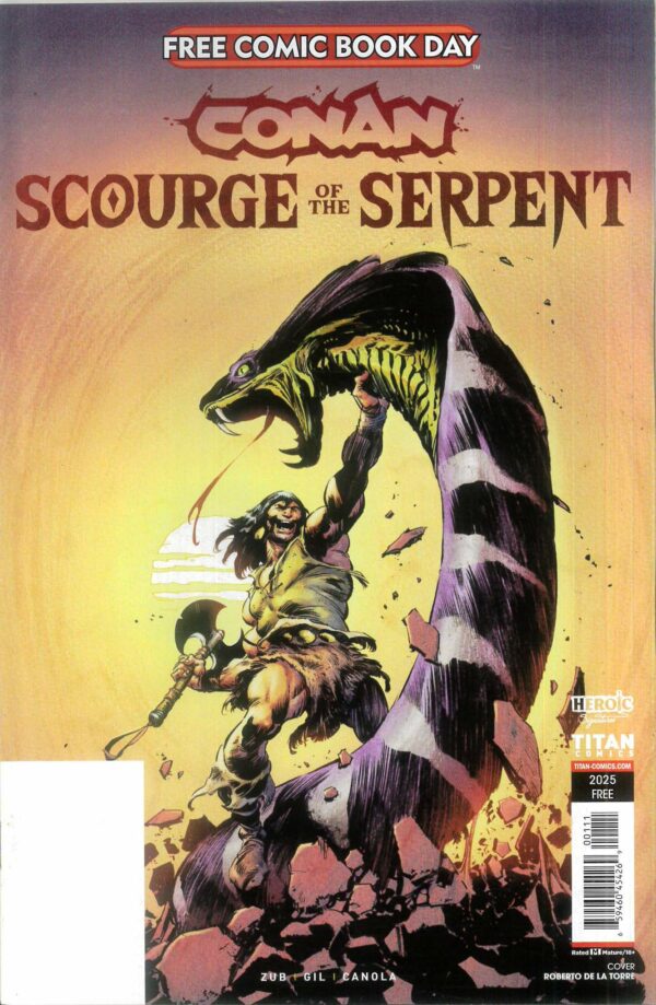 FCBD 2025 #12: TITAN COMICS: Conan the Barbarian: Scourge of the Serpent