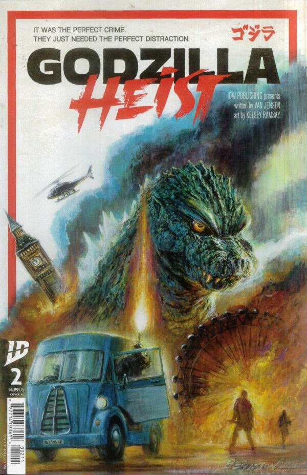 GODZILLA: HEIST #2: Bob Eggleton cover A