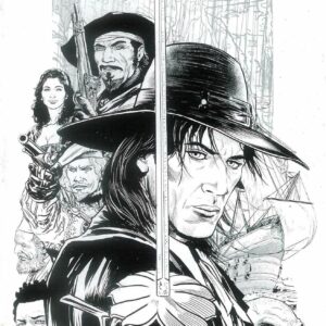 SOLOMON KANE: SERPENT RING #1: Patrick Zircher B&W virgin cover