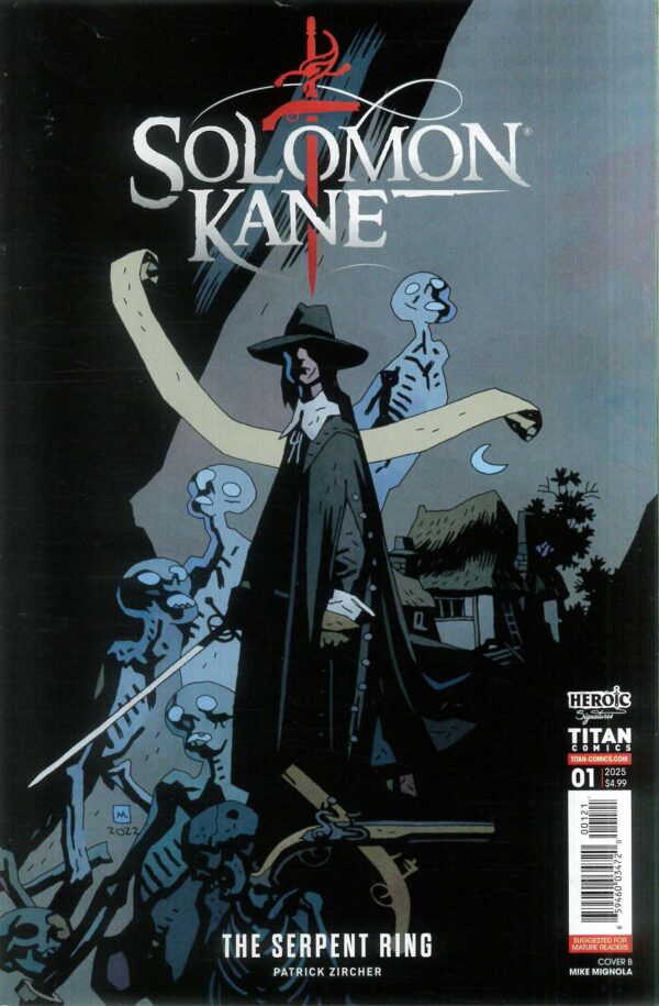 SOLOMON KANE: SERPENT RING #1: Mike Mignola cover B