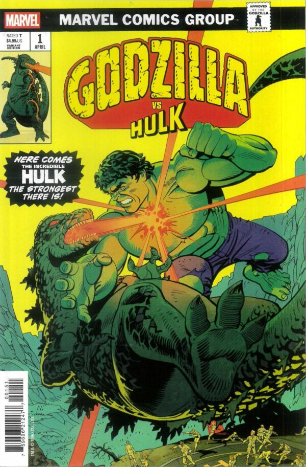 GODZILLA VS #2: Hulk #1 (Leonardo Romero Godzilla King/Monster Homage cvr E)