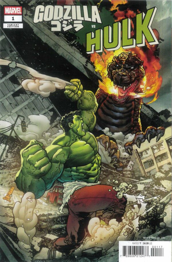 GODZILLA VS #2: Hulk #1 (Andrei Bressan RI cover Q)