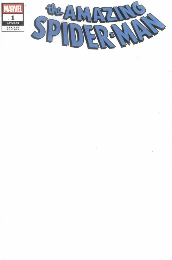 AMAZING SPIDER-MAN (2025 SERIES) #1: Blank Sketch cover