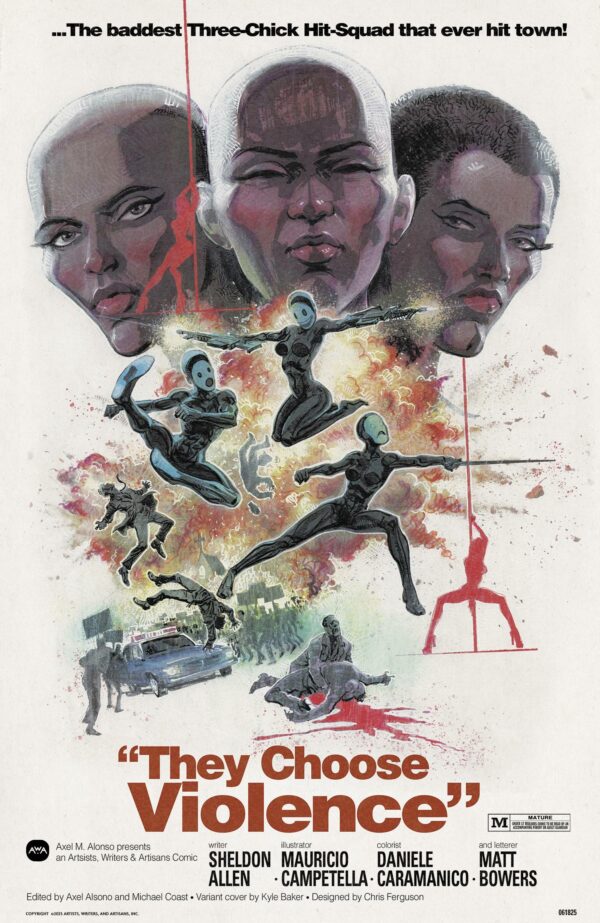 THEY CHOOSE VIOLENCE #1 Kyle Baker cover B