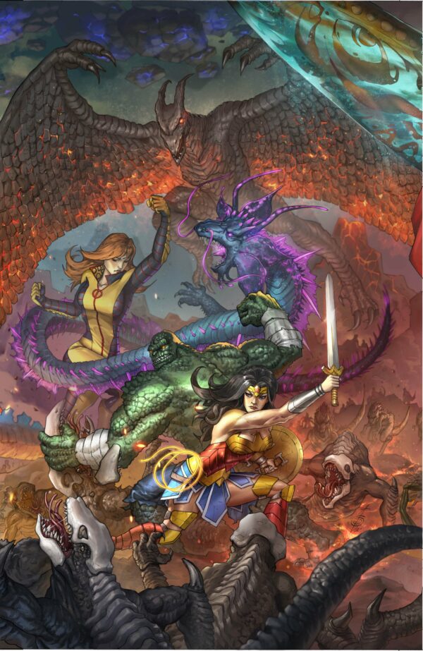 JUSTICE LEAGUE VS GODZILLA VS KONG 2 #2 Alan Quah cover C
