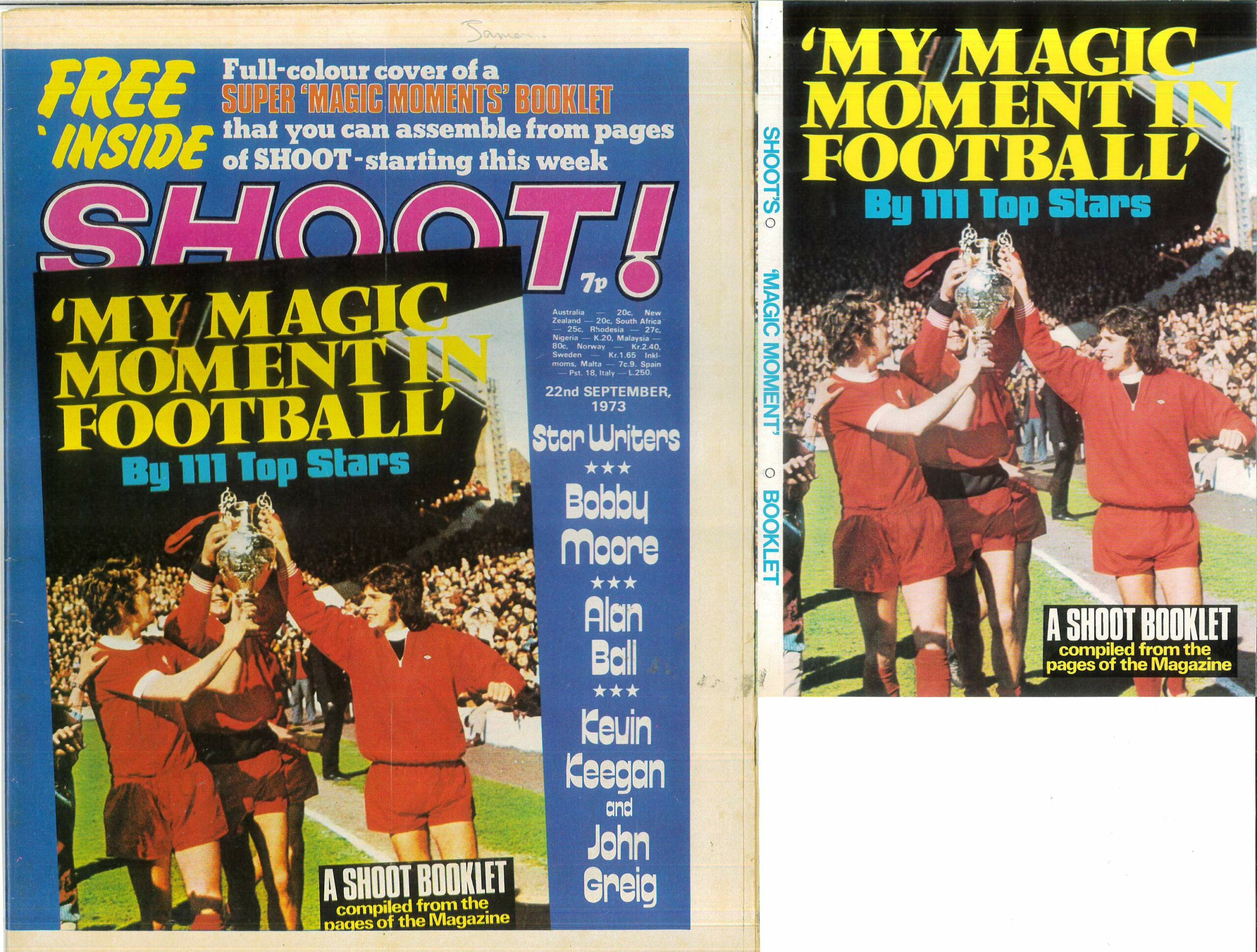 SHOOT #215: With Mgic moments Football insert SHOOT #215: With Mgic moments Football insert