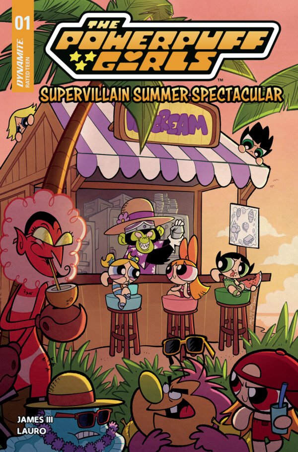 POWERPUFF GIRLS SUPERVILLAIN SUMMER SPECTACULAR #1 Carlo Lauro cover A