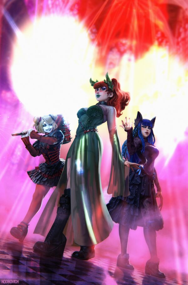 GOTHAM CITY SIRENS: UNFIT FOR ORBIT #1 Noobovich cover B