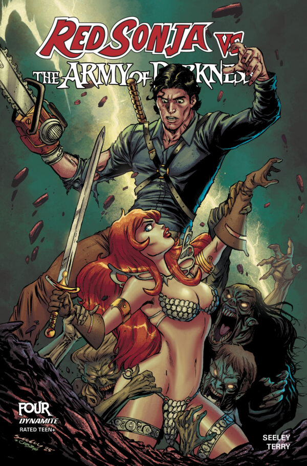 RED SONJA VS THE ARMY OF DARKNESS #4 Tim Seeley cover B
