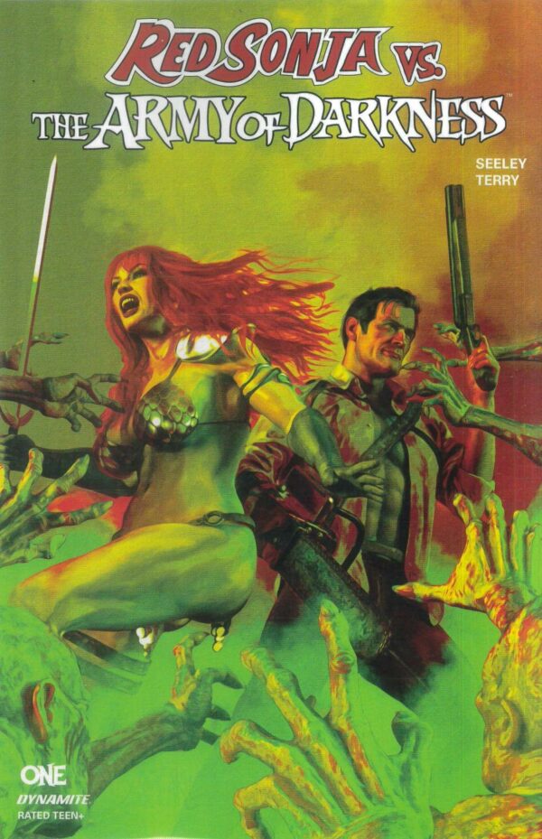 RED SONJA VS THE ARMY OF DARKNESS #1: Mark Spears Green RI cover V