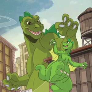GODZILLA DESTROYS THE MARVEL UNIVERSE #1 Sean Galloway Animation cover F
