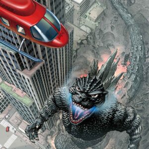 GODZILLA DESTROYS THE MARVEL UNIVERSE #1 E.J. Su Fan Favortite cover C