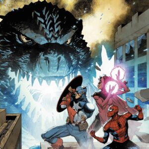GODZILLA DESTROYS THE MARVEL UNIVERSE #1 Leinil Francis Yu Foil cover B