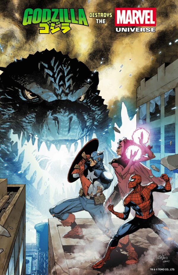 GODZILLA DESTROYS THE MARVEL UNIVERSE #1 Leinil Francis Yu Foil cover B