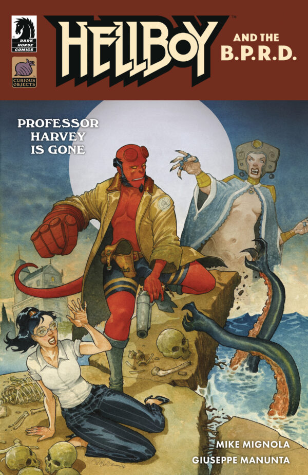 HELLBOY & THE BPRD: PROFESSOR HARVEY IS GONE #1 Giuseppe Manunta cover A