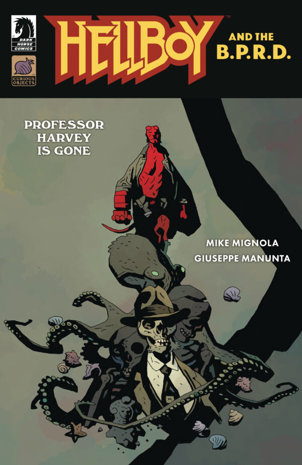 HELLBOY & THE BPRD: PROFESSOR HARVEY IS GONE #1 Mike Mignola cover B