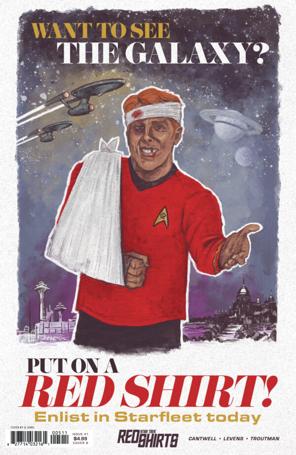 STAR TREK: RED SHIRTS #1 J.J. Lendl cover B