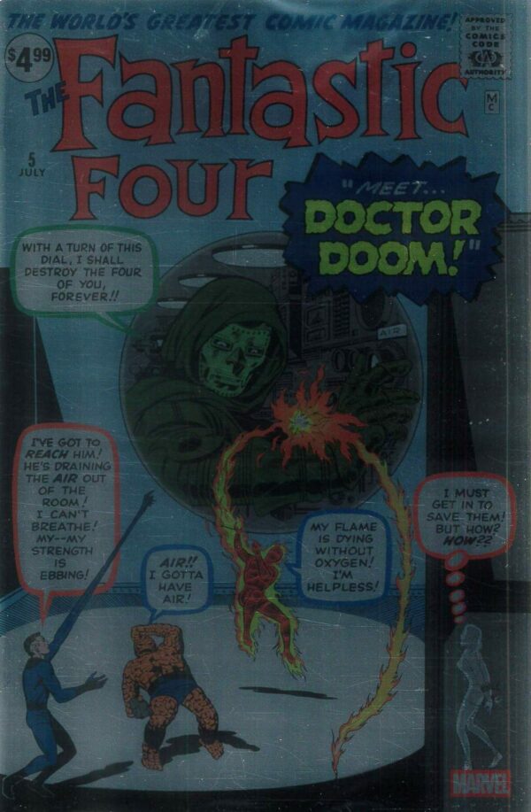 FANTASTIC FOUR (1961-1996,2003-2011,2012-2015 SER) #5: 2025 Facsimile edition (Jack Kirby Foil cover C)