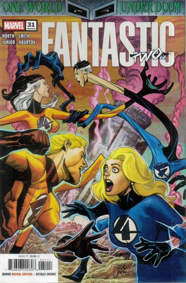 FANTASTIC FOUR (2022 SERIES) #31: Joshua Cassara cover A (One World Under Doom)
