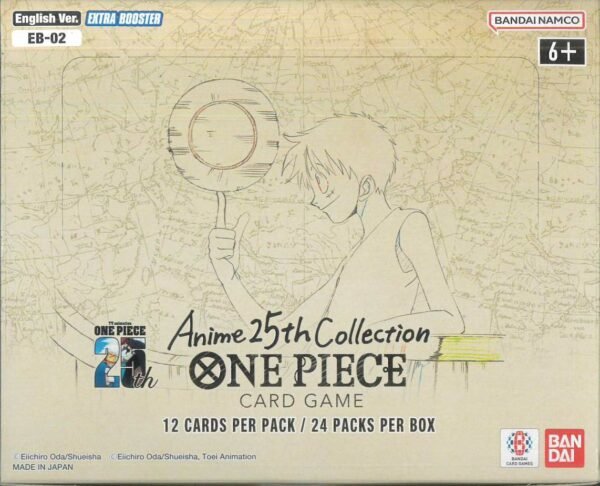 ONE PIECE CCG: EXTRA BOOSTER #2: Anime 25th Collection (EB-02) 24 display: Limit 1/per person
