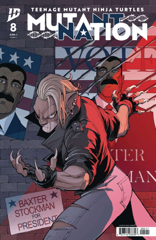 TEENAGE MUTANT NINJA TURTLES: MUTANT NATION #8 Max Dunbar cover B