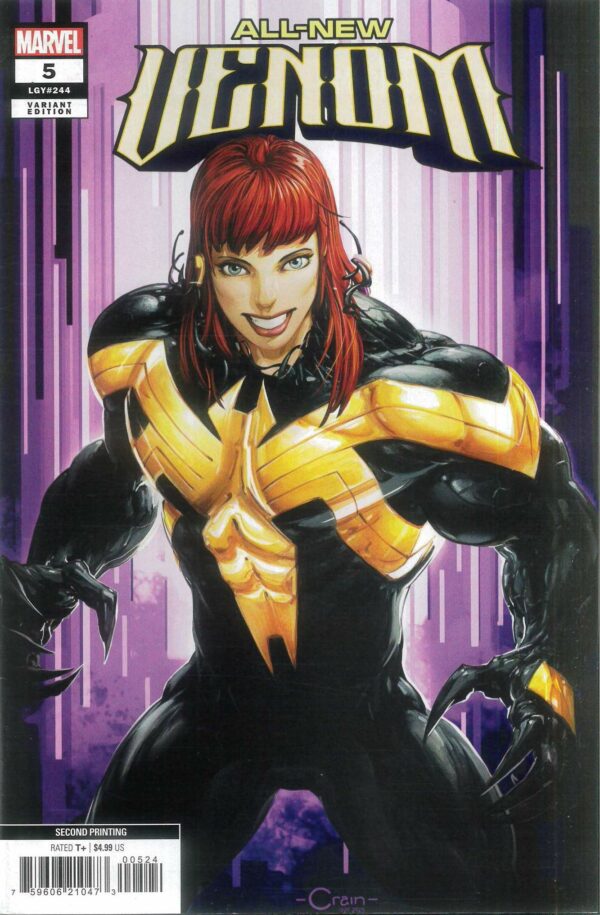 ALL NEW VENOM #5: Clayton Crain 2nd Print cover B
