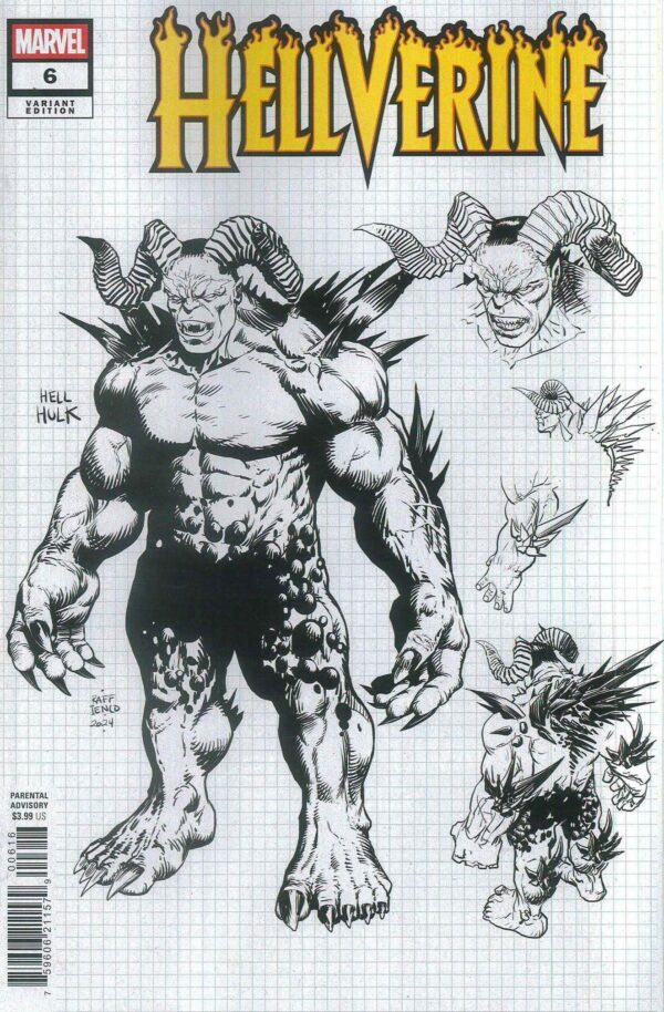 HELLVERINE (2024 SERIES) #6: Raffaele Ienco Design RI cover P