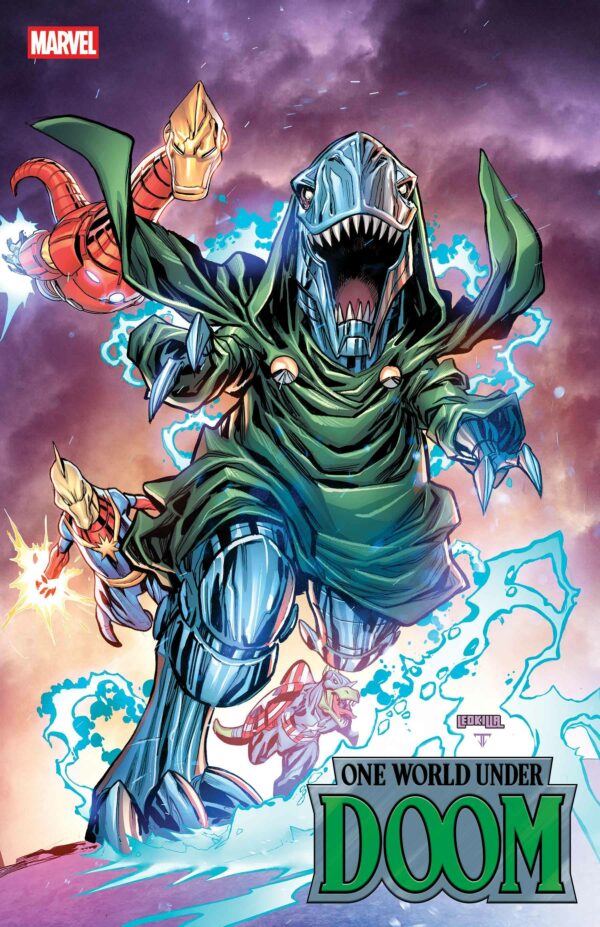ONE WORLD UNDER DOOM #5 Ken Lashley Doomasaur cover B