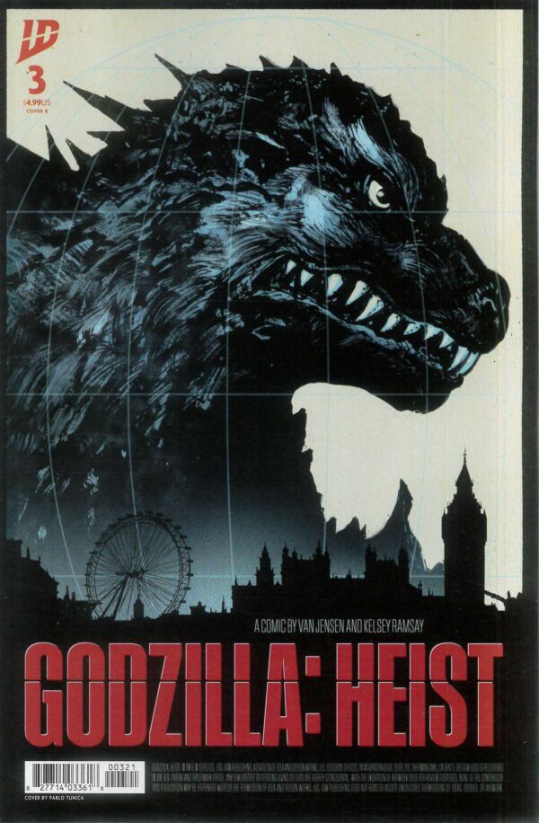 GODZILLA: HEIST #3: Pablo Tunica cover B