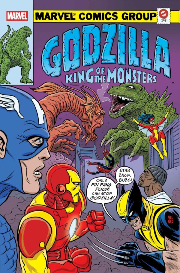 GODZILLA VS #5 Avengers #1 (Mike Allred King of Monsters Homage cover F)