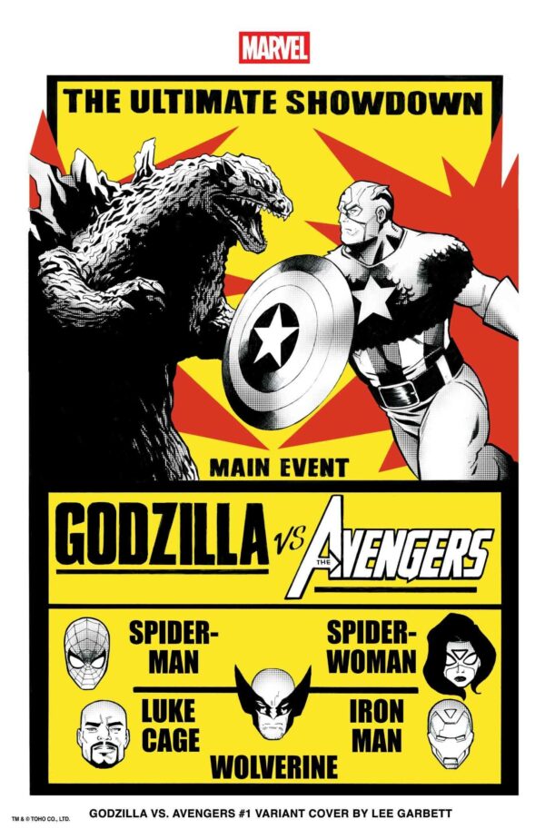 GODZILLA VS #5 Avengers #1 (Lee Garbett Versus cover D)