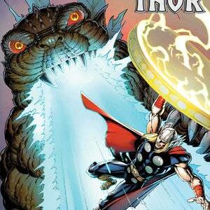 GODZILLA VS #6 Thor #1 (Mark Bagley Foil cover B)