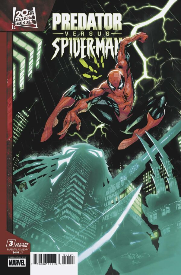 PREDATOR VS SPIDER-MAN #3 cover B
