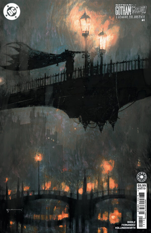 BATMAN: GOTHAM BY GASLIGHT – A LEAGUE FOR JUSTICE #1: Bill Sienkiewicz cover B