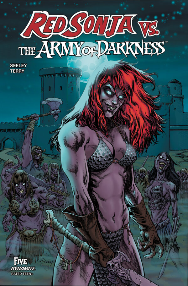 RED SONJA VS THE ARMY OF DARKNESS #5 Tom Raney cover C