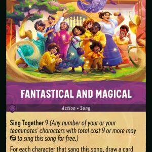 DISNEY LORCANA SINGLE CARDS: REIGN OF JAFAR #114: Fantastical and Magical (Rare 79/204: NM)
