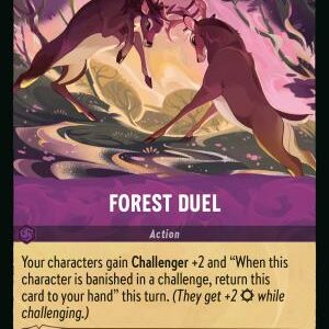 DISNEY LORCANA SINGLE CARDS: REIGN OF JAFAR #123: Forest Duel (Uncommon 77/204: NM)