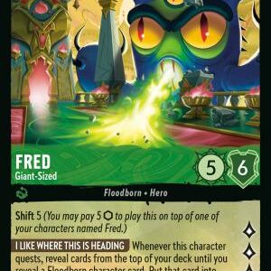 DISNEY LORCANA SINGLE CARDS: REIGN OF JAFAR #125: Fred – Giant?Sized (Rare 98/204: NM)