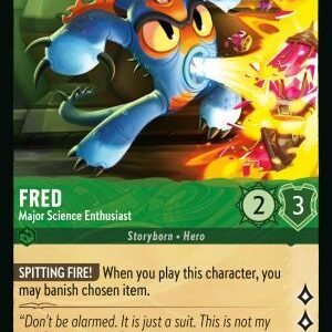 DISNEY LORCANA SINGLE CARDS: REIGN OF JAFAR #128: Fred – Major Science Enthusiast (Common Foil 92/204: NM)