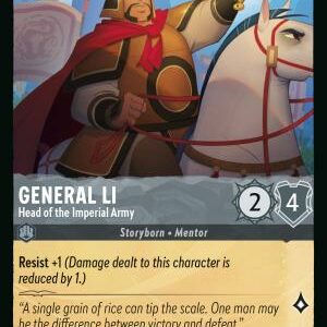 DISNEY LORCANA SINGLE CARDS: REIGN OF JAFAR #137: General Li – Head of the Imperial Army (Common 187/204: NM)