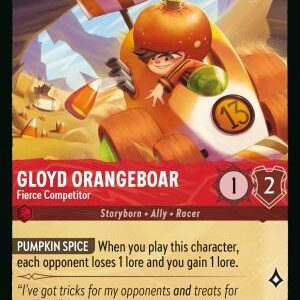 DISNEY LORCANA SINGLE CARDS: REIGN OF JAFAR #146: Gloyd Orangeboar – Fierce Competitor (Common Foil 121/204: N