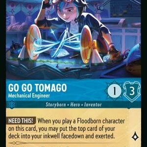 DISNEY LORCANA SINGLE CARDS: REIGN OF JAFAR #149: Go Go Tomago – Mechanical Engineer (Common 159/204: NM)