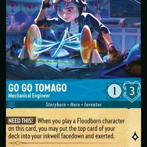 DISNEY LORCANA SINGLE CARDS: REIGN OF JAFAR #150: Go Go Tomago – Mechanical Engineer (Common Foil 159/204: NM)