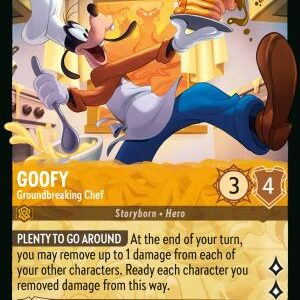 DISNEY LORCANA SINGLE CARDS: REIGN OF JAFAR #151: Goofy – Groundbreaking Chef (Legendary 4/204: NM)