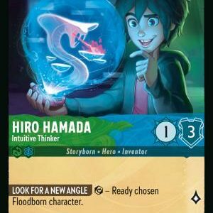 DISNEY LORCANA SINGLE CARDS: REIGN OF JAFAR #164: Hiro Hamada – Intuitive Thinker (Uncommon 106/204: NM)
