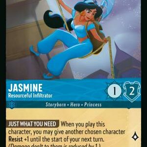 DISNEY LORCANA SINGLE CARDS: REIGN OF JAFAR #184: Jasmine – Resourceful Infiltrator (Common 162/204: NM)